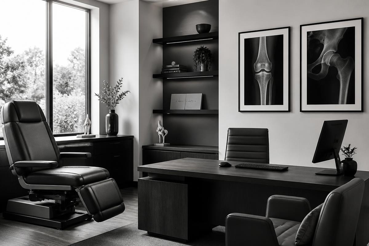 Modern, light-filled orthopedic consultation room